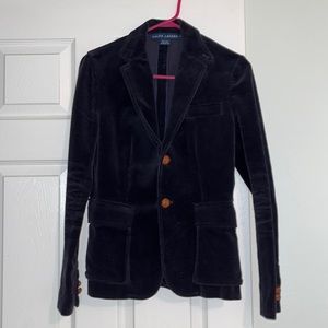 Ralph Lauren Navy Blue Corduroy blazer Sz 4/ small